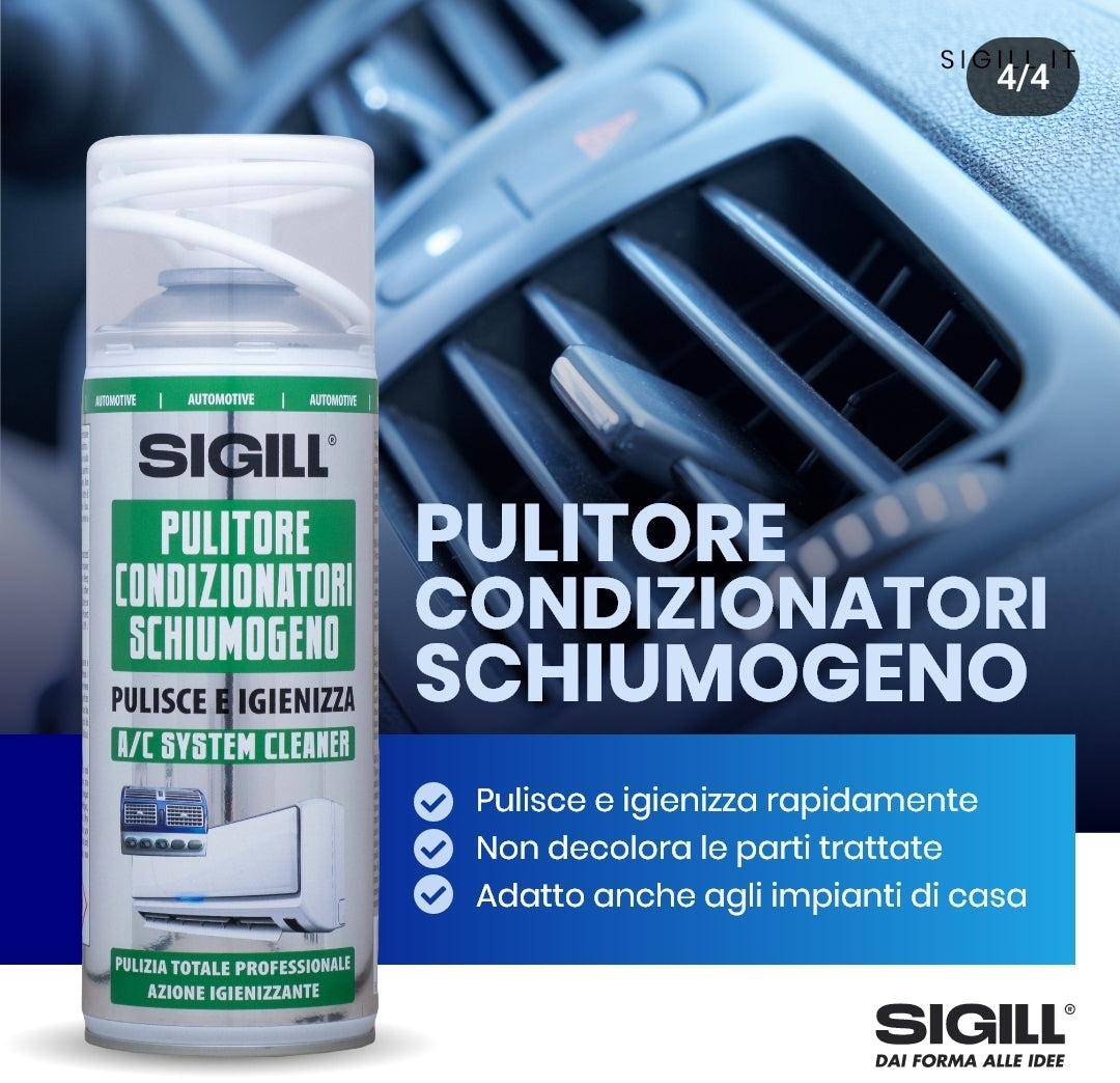 Pulitore schiumogeno per sistemi di aria condizionata auto e casa