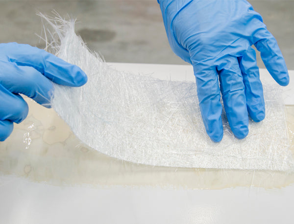 FOGLIO DI FIBRE DI VETRORESINA PER RIPARAZIONI 1250 X 400 Millimetri Area 0,5 Mq