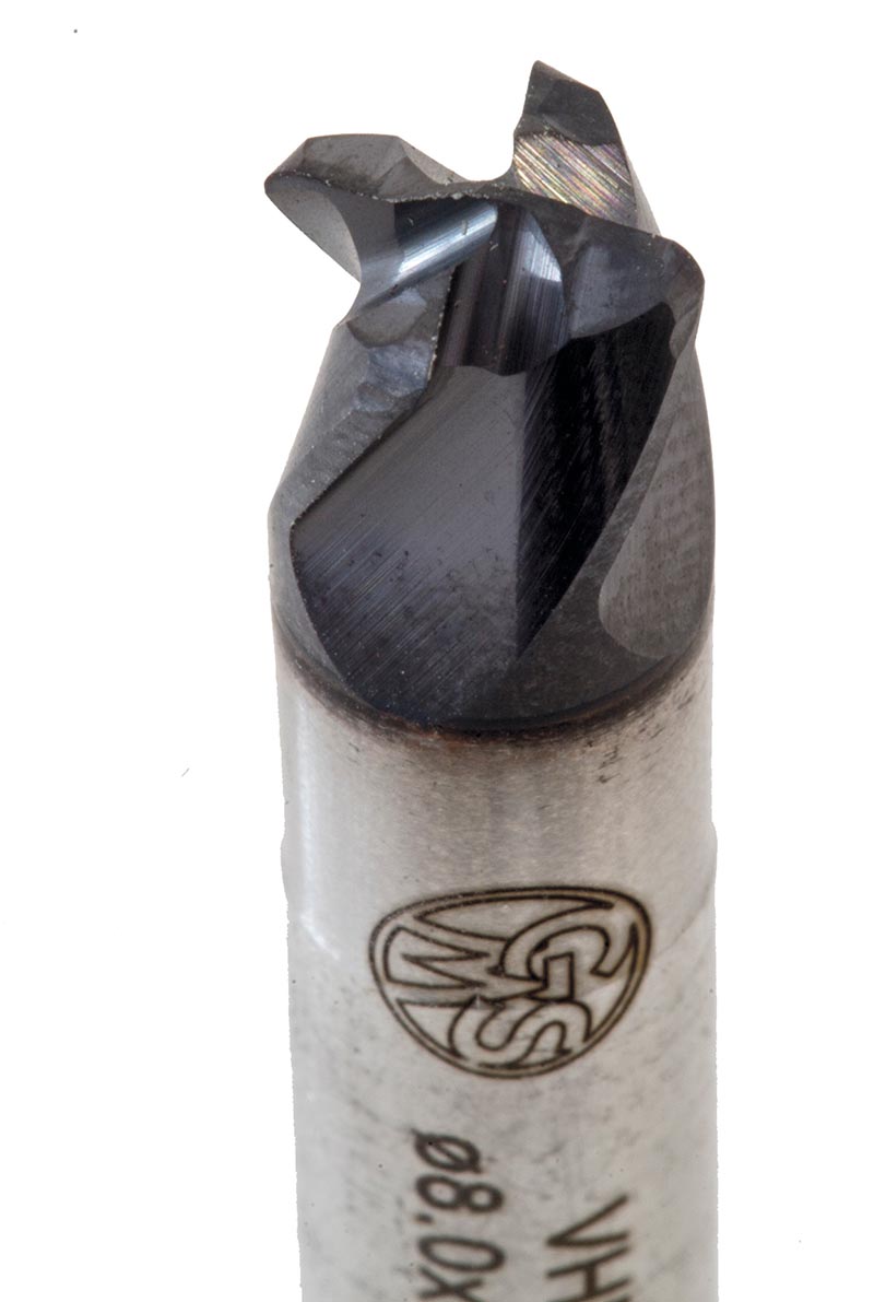 Fresa in metallo duro a 4 taglienti per parti in boron 8×44