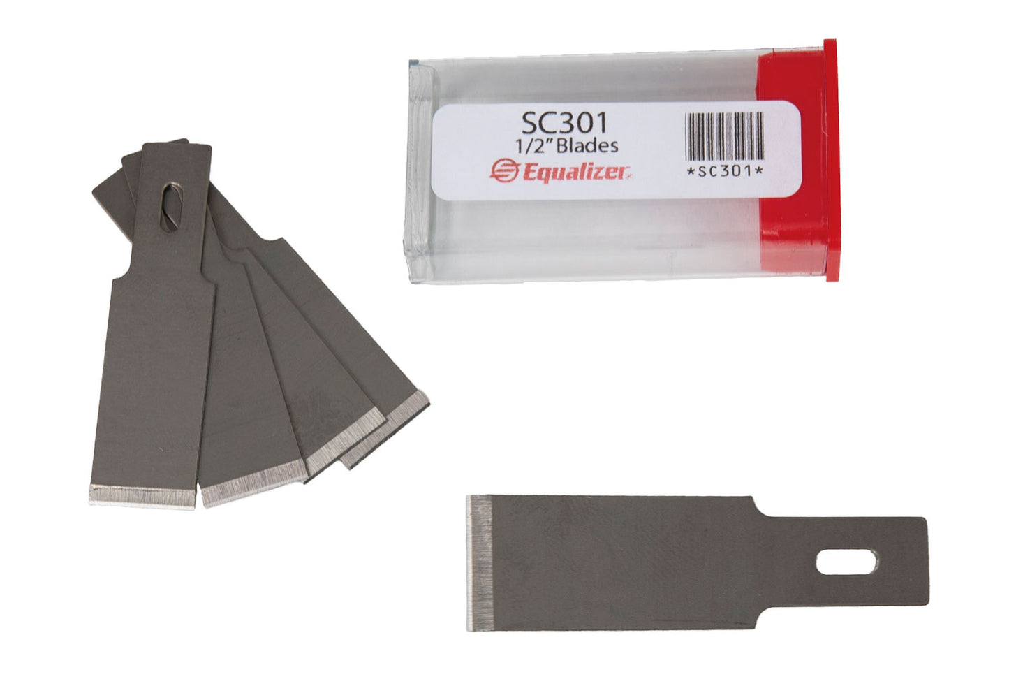 Set 2 Raschietti con kit lame 5 pz. diverse misure 13-16-20 millimetri