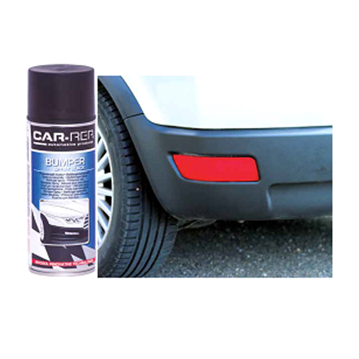 Kit 6 Spray per colorazione paraurti e spoiler 400ml. nero antracite nero/grigio