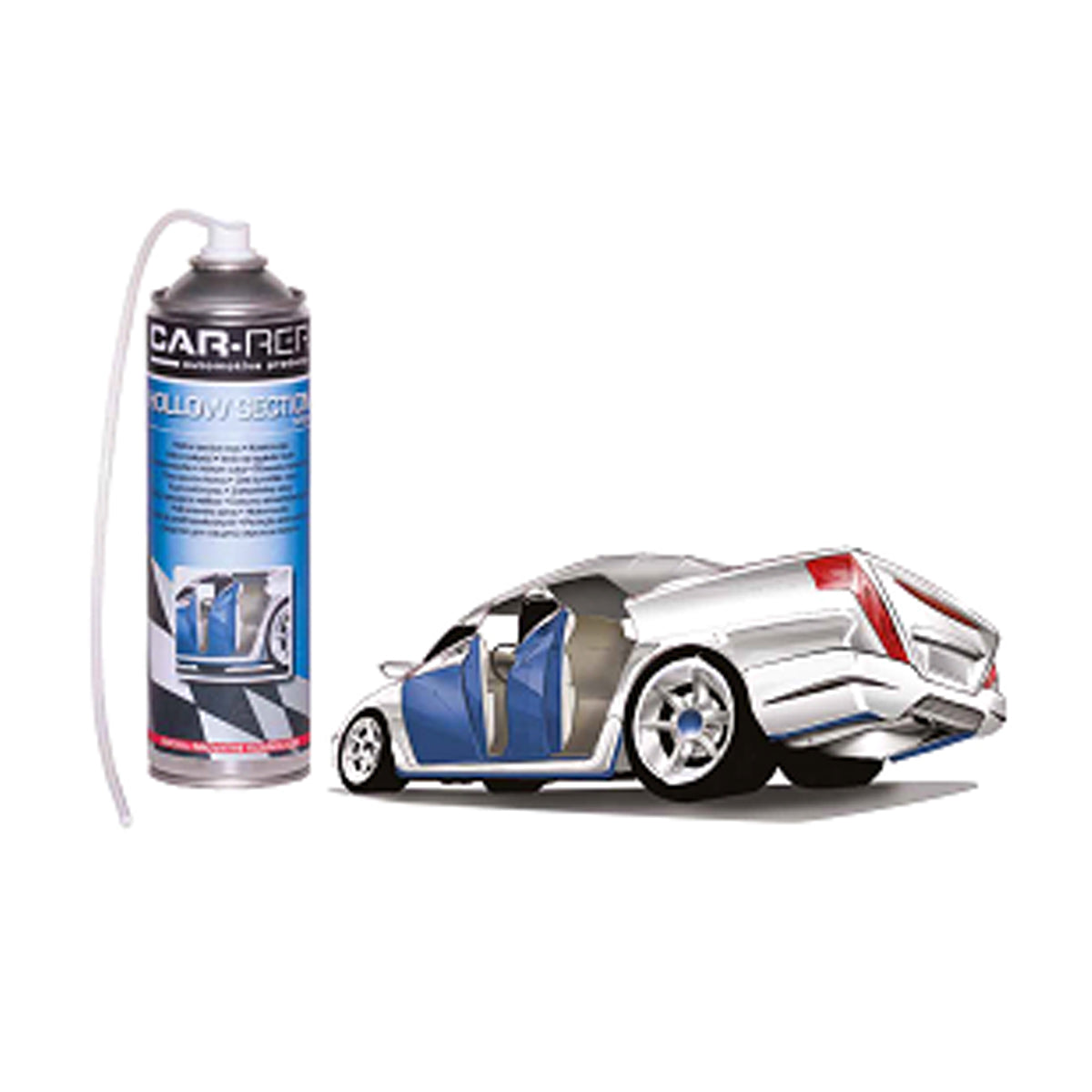 Kit 6 pezzi Cera per scatolati spray 500ml con tubicino