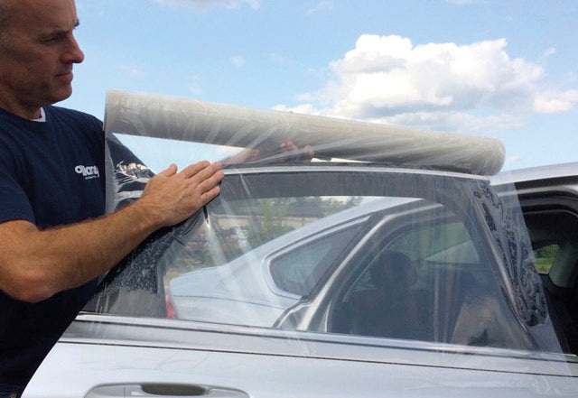 Pellicola protettiva autoadesiva h. 90cm x 18mt. kit 4 rotoli