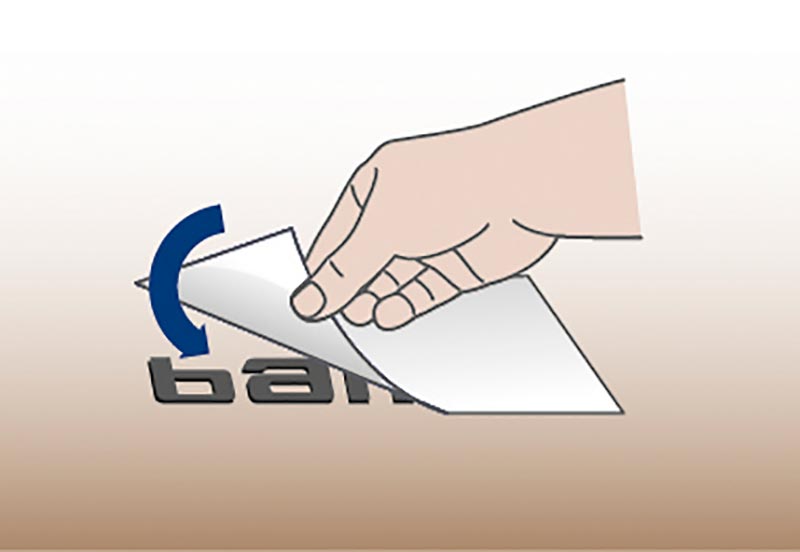 Kit 5 fogli biadesivi per fissaggio loghi e lettere su supporti