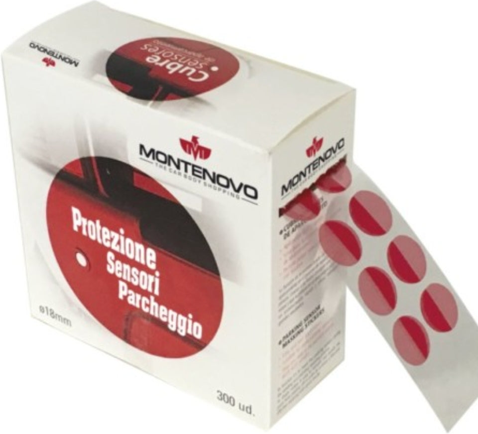 Kit 3 scatole da 300 adesivi cd. per protezione sensori parcheggio