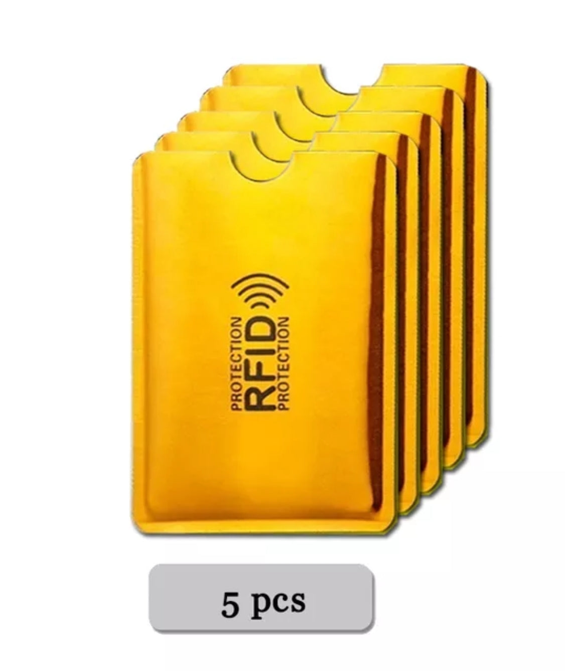 Kit 5 Porta Carte di credito in alluminio anti Touch RFID