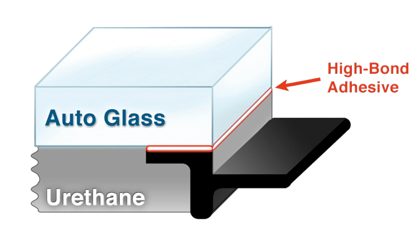 Guarnizione parabrezza universale in spugna da 5 mm. Rotolo da 22,8 mt