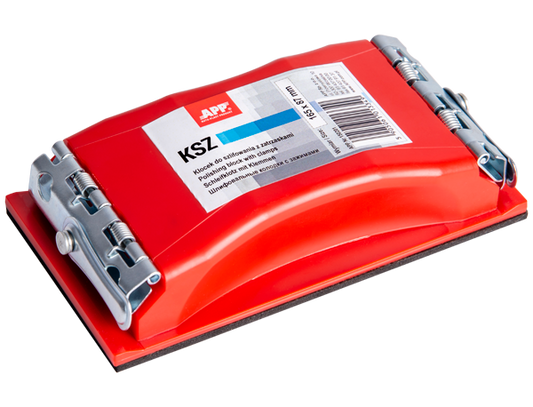 Tassello blocco per carta abrasiva con pinze 212mmX105mm