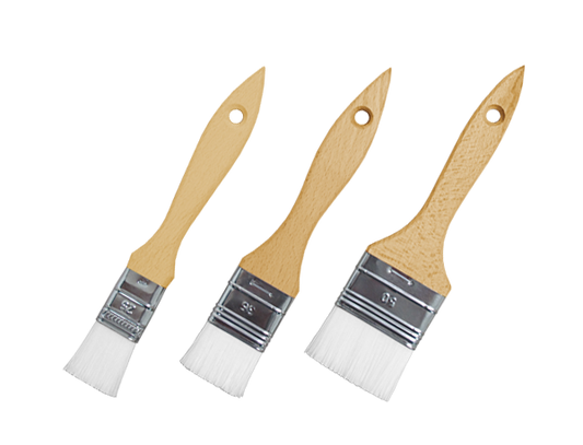 Kit 5 pennelli in nylon resistenti ai solventi per sigillature con paste e body