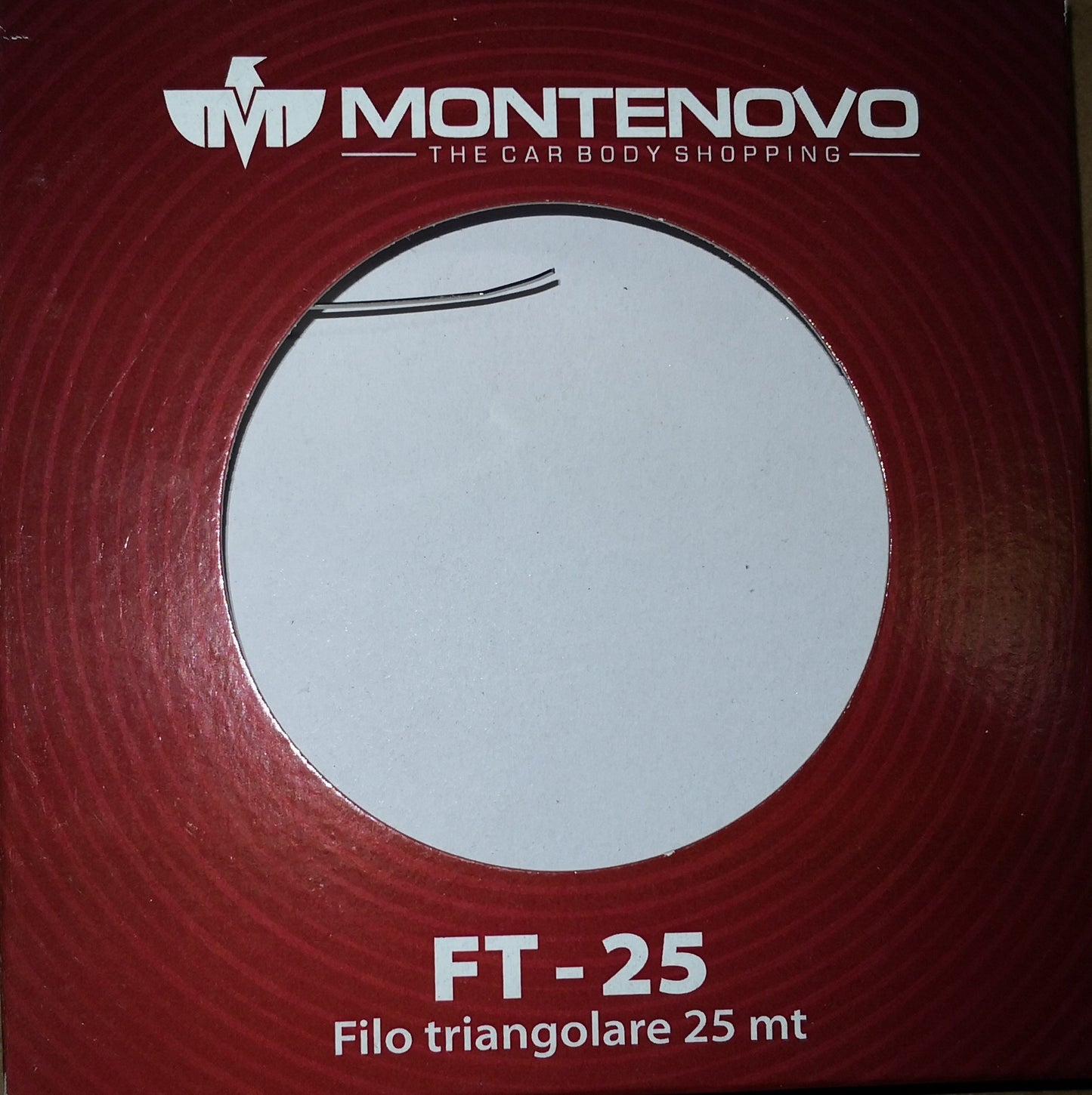 Kit 10 bobine di Filo acciaio triangolare 25 metri sezione 0,85 mm. Per il taglio dell'adesivo dietro il parabrezza