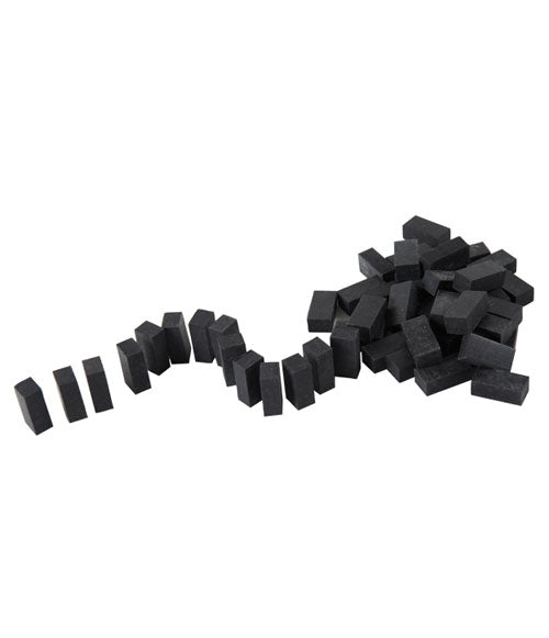 Confezione da  50 blocchetti gomma 10x10x25 mm per sostenere il parabrezza o vetri